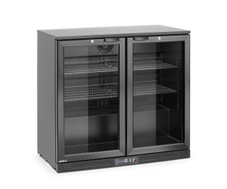 Lodówka barowa 2-drzwiowa czarna 158 l 230V 160W 900x530x870 mm HENDI Arktic 236895