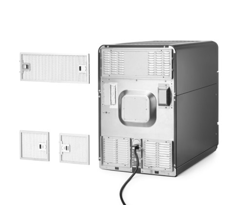 Piec konwekcyjno-mikrofalowy CombiTurbo 18l czarny 3000W Hendi 281277
