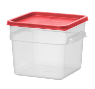 Pojemnik na żywność z podziałką kwadratowy przezroczysty 5,7 l Hendi 870921