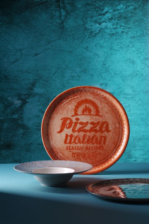 Talerz do pizzy Recipe Collection Brick Red czerwony ø330 mm Hendi 778944