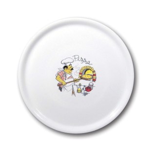 Talerz do pizzy dekorowany kolorowy ø330 mm Hendi 774892