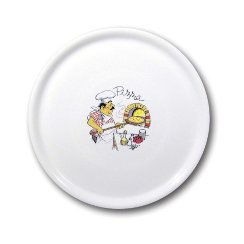 Talerz do pizzy dekorowany kolorowy ø330 mm Hendi 774892