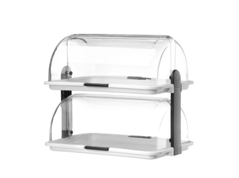 Witrynka Roll-Top podwójna na ciasta i przekąski 380x260 mm Hendi 871768