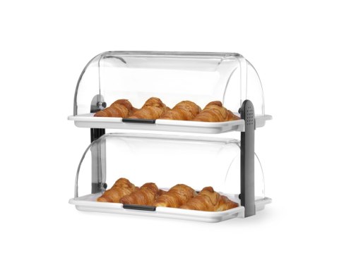 Witrynka Roll-Top podwójna na ciasta i przekąski 380x260 mm Hendi 871768