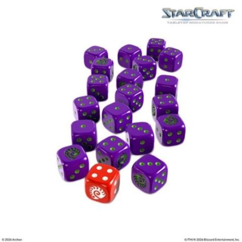 GRA STARCRAFT: ZERG CUSTOM DICE SET (EN) - ARCHON