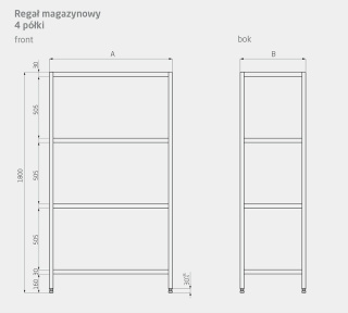 Regał Nierdzewny Gastronomiczny Ociekowy 140x70x180 Perforowany Polgast 344147