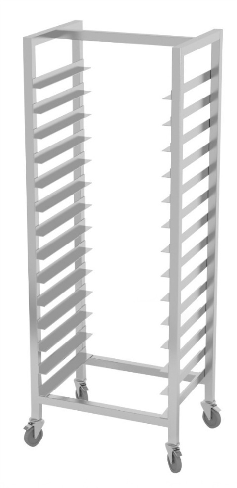 Regał Nierdzewny Gastronomiczny na Pojemniki 10x Gn 1/1 Jezdny Polgast 361110-K