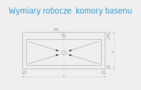 Basen Nierdzewny Gastronomiczny Zlew 1-Kom 100x60x85/30 Polgast 205106/3