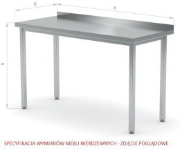 Stół nierdzewny centralny 2-pół 140x80x85 | Polgast
