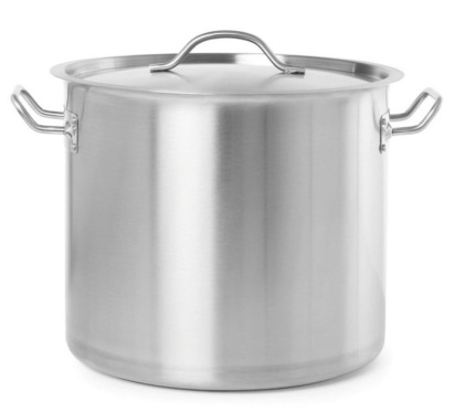 Gastronomiczny garnek nierdzewny z pokrywką 9 l średnica 25 cm Hendi 832820