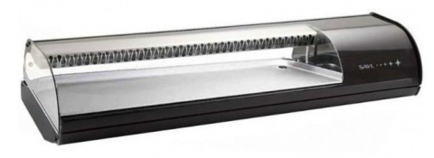 Witryna Chłodnicza Nadstawka do Sushi 1438 mm Czarna SAYL Vs6np