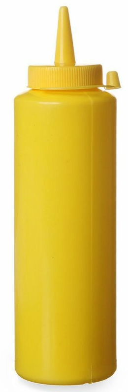 Dyspenser butelka do sosów 0.35L żółta | Hendi