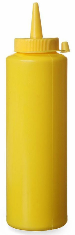 Dyspenser butelka do sosów 0.7L żółta | Hendi