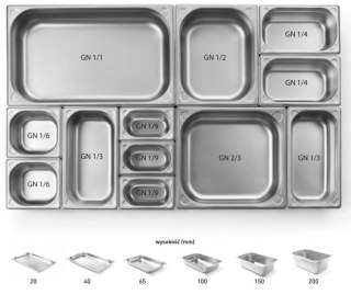 Pojemnik Gn 1/4 H=2 Cm Premium Stalgast