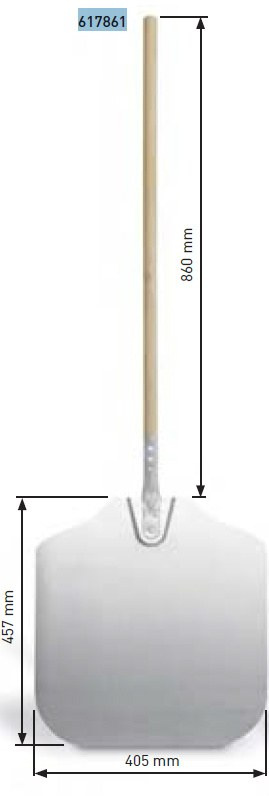 Łopata Do Pizzy Szufla Duża 405x457x860 Hendi 617861