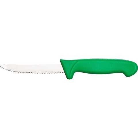 Nóż Do Warzyw Ząbkowany 10 Cm Zielony Stalgast