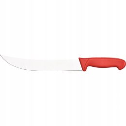 Nóż do mięsa zakrzywiony, ostrze 25 cm, czerwony | Stalgast