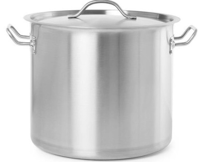 Garnek gastronomiczny ze stali nierdzewnej 50 l średnica 40 cm Hendi 834701