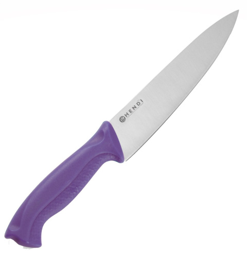 Nóż kucharski ostrze 18 cm, fioletowy | Hendi