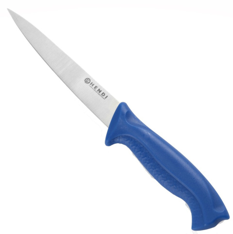 Nóż do filetowania | ostrze 15 cm | niebieski | HACCP | HENDI