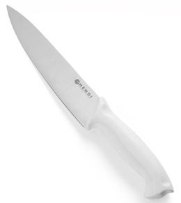 Nóż do pieczywa ostrze 18 cm biały HACCP | Hendi