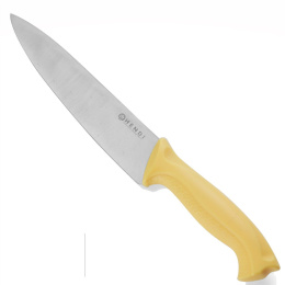 Nóż kucharski, ostrze 18 cm, żółty | Hendi