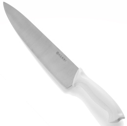 Nóż do pieczywa ostrze 24 cm biały HACCP | Hendi