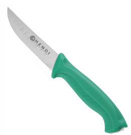 Nóż do warzyw ostrze 9 cm zielony HACCP | Hendi