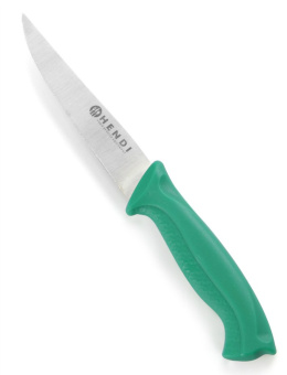 Nóż do warzyw ostrze 10 cm zielony HACCP | Hendi