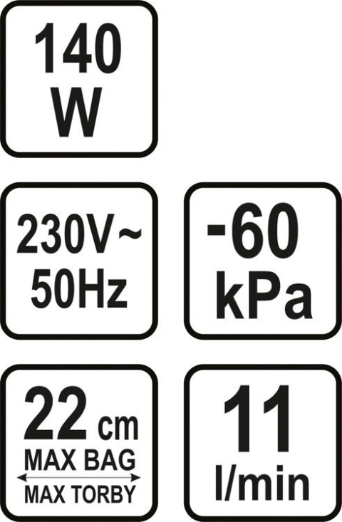 Zgrzewarka próżniowa 22 cm + 50 worków 20x30 cm | LUND