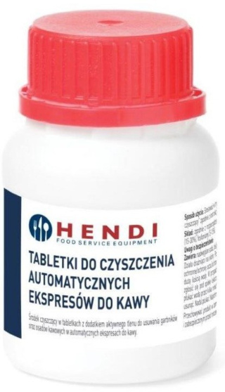 Tabletki do czyszczenia ekspresu do kawy - 25 szt. | Hendi