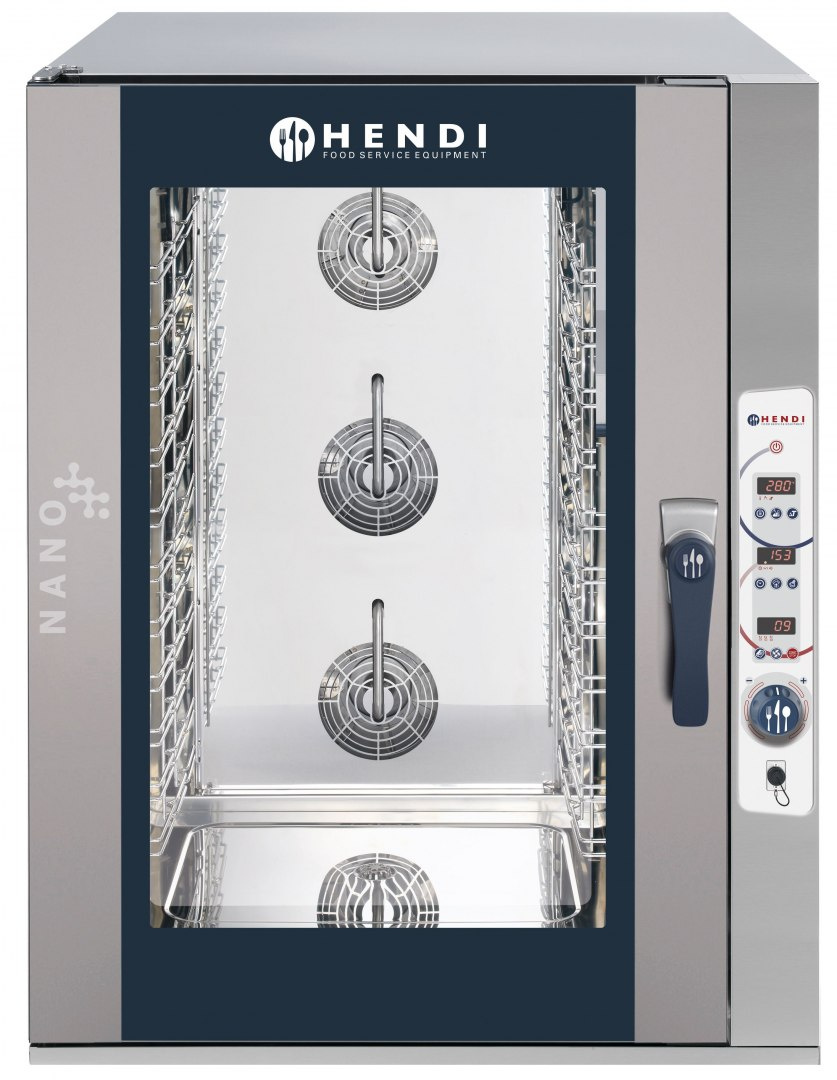 Piec konwekcyjno-parowy Hendi Nano 12x GN 1/1 elektroniczny | HENDI