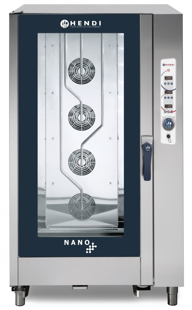 Piec konwekcyjno-parowy Hendi Nano 20x GN 1/1 elektroniczny | HENDI
