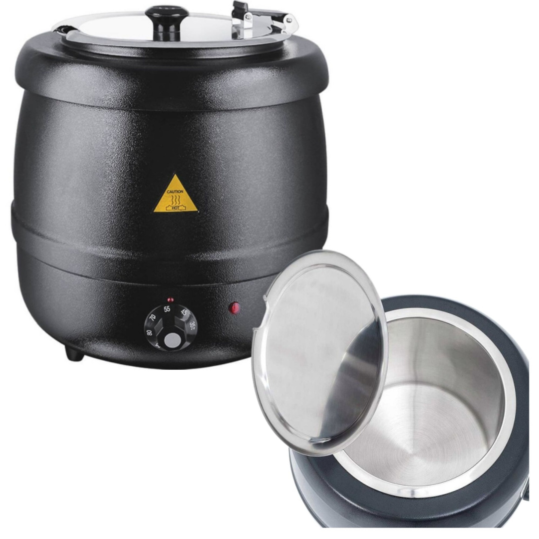 Kociołek elektryczny 10L do zup bigosu gulaszu | Stalgast 432100