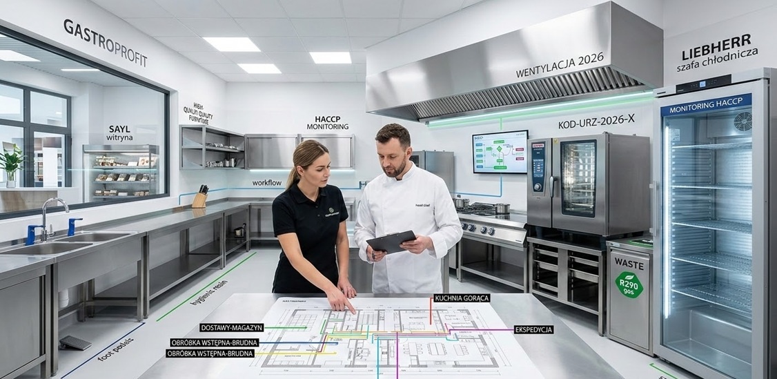 Zdjęcie obrazujące projekt technologiczny dla gastronomii
